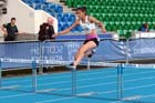 Nisha Desai 2nd in the 400 metres hurdles at the Scottish Championships, Scotstoun  Stadium, Glasgow.